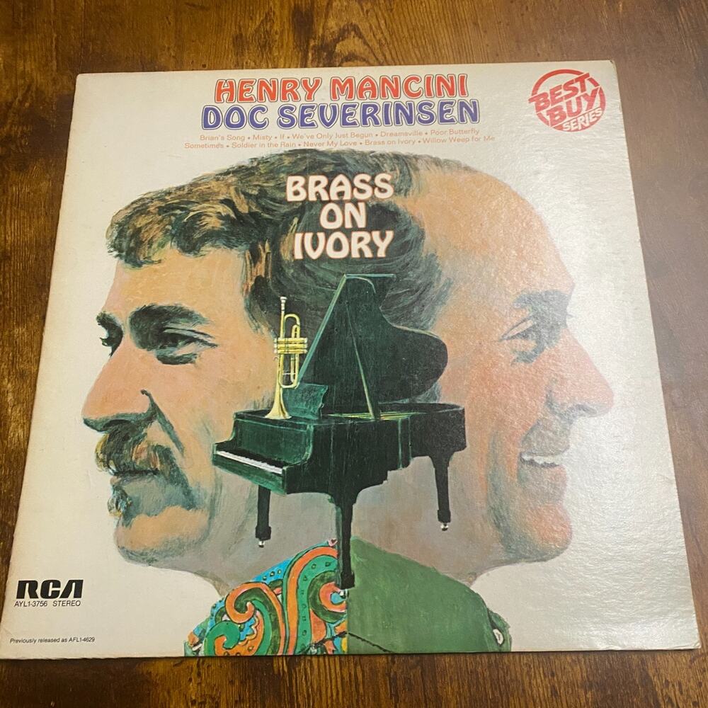 Henry Mancini & Doc Severinsen Brass On Ivory Vinyl LP Record Album From 1972
